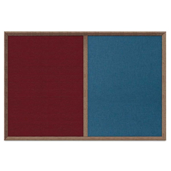 Enclosed Corkboard, 1 Door, 24"x36", 4" Fra